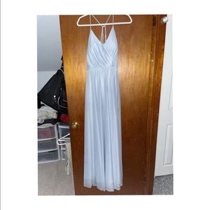 Azazie Darcy Dress in Dusty Blue